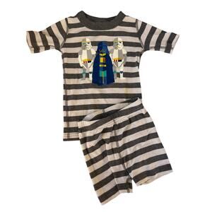 Hanna Andersson Grey Stripe Star Wars Pajamas size 100